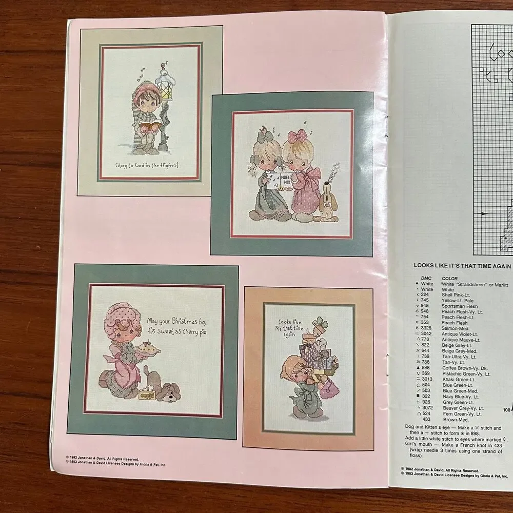 Precious Moments Peace on Earth Cross Stitch Pattern Book